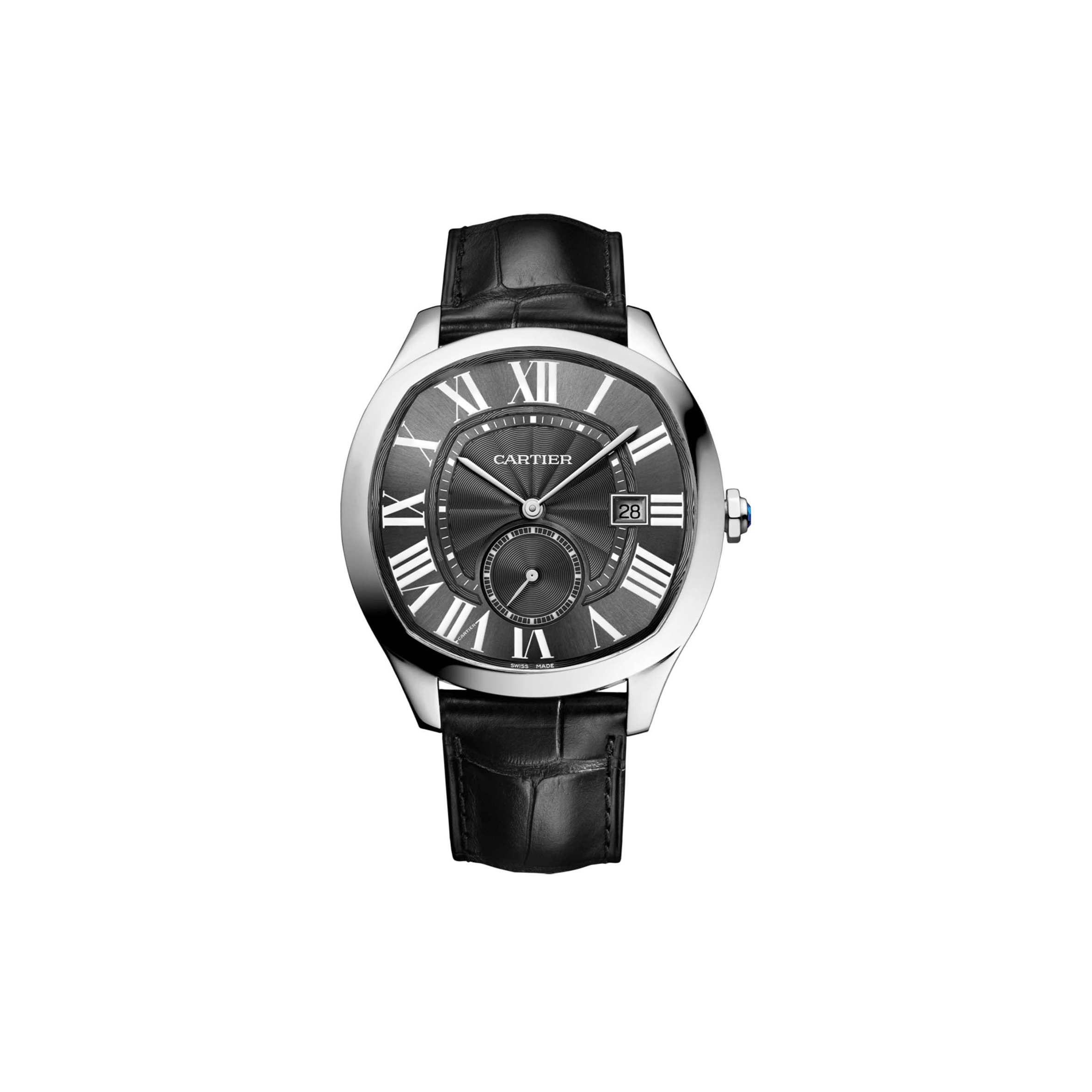 CARTIER DRIVE DE CARTIER BLACK DIAL STEEL MENS WATCH WSNM0009