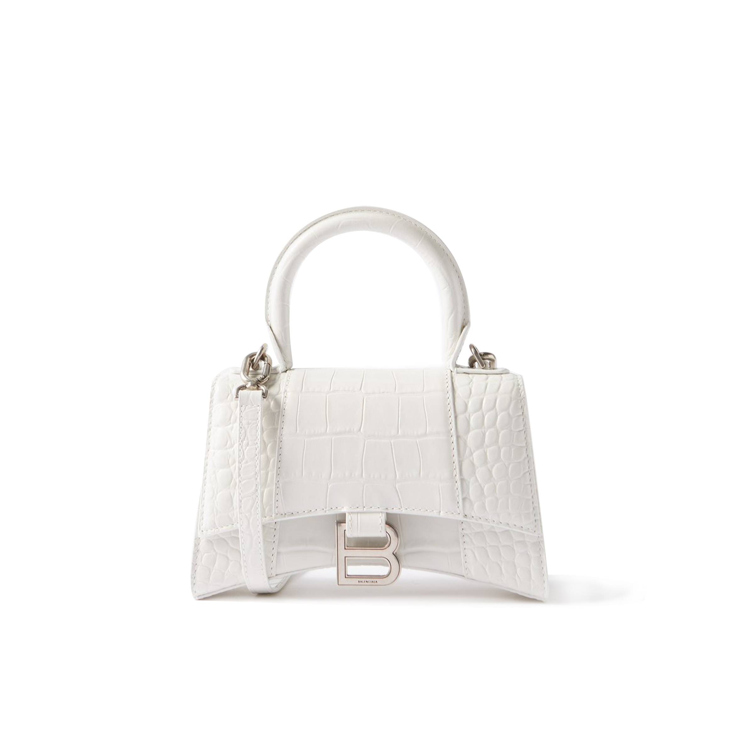 BALENCIAGA WHITE LADY FLAP S CROCODILE-EFFECT SHOULDER BAG  MATCHESFASHION US (21.8*14.2*8.8cm)