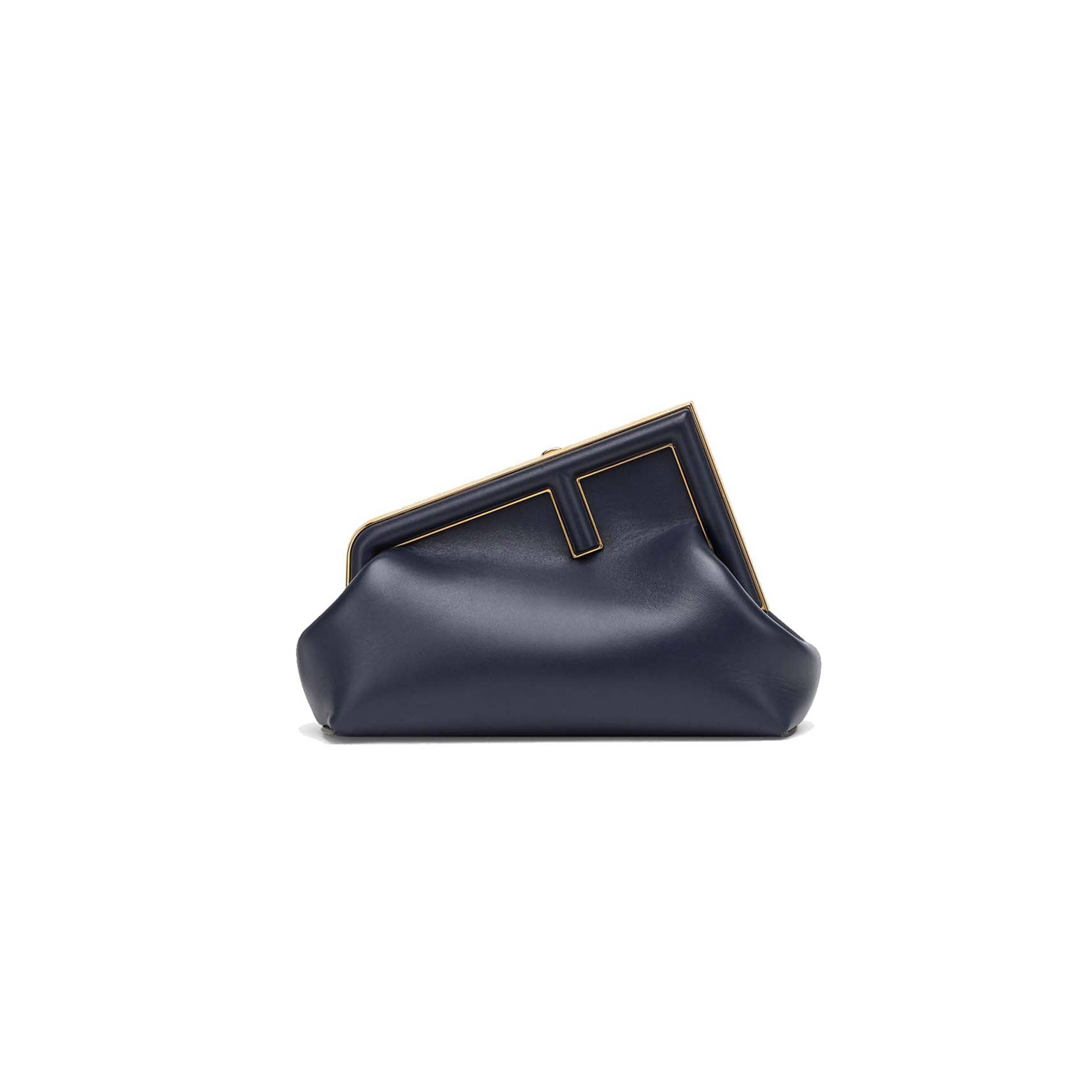 FENDI FIRST SMALL - DARK BLUE LEATHER BAG 8BP129ABVEF0J27 (26*18*9.5cm)