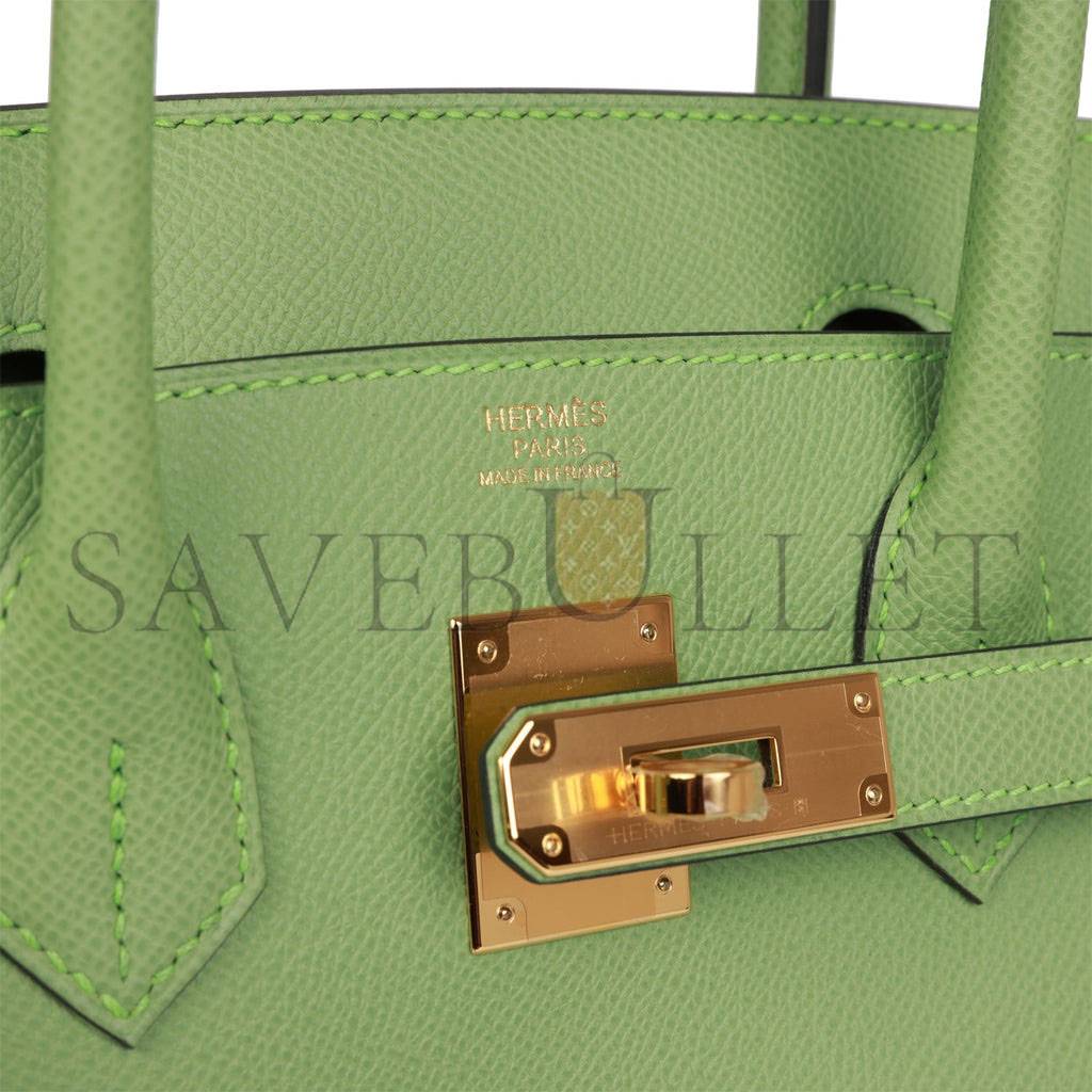 HERMES BIRKIN 30 VERT CRIQUET EPSOM GOLD HARDWARE (30cm)