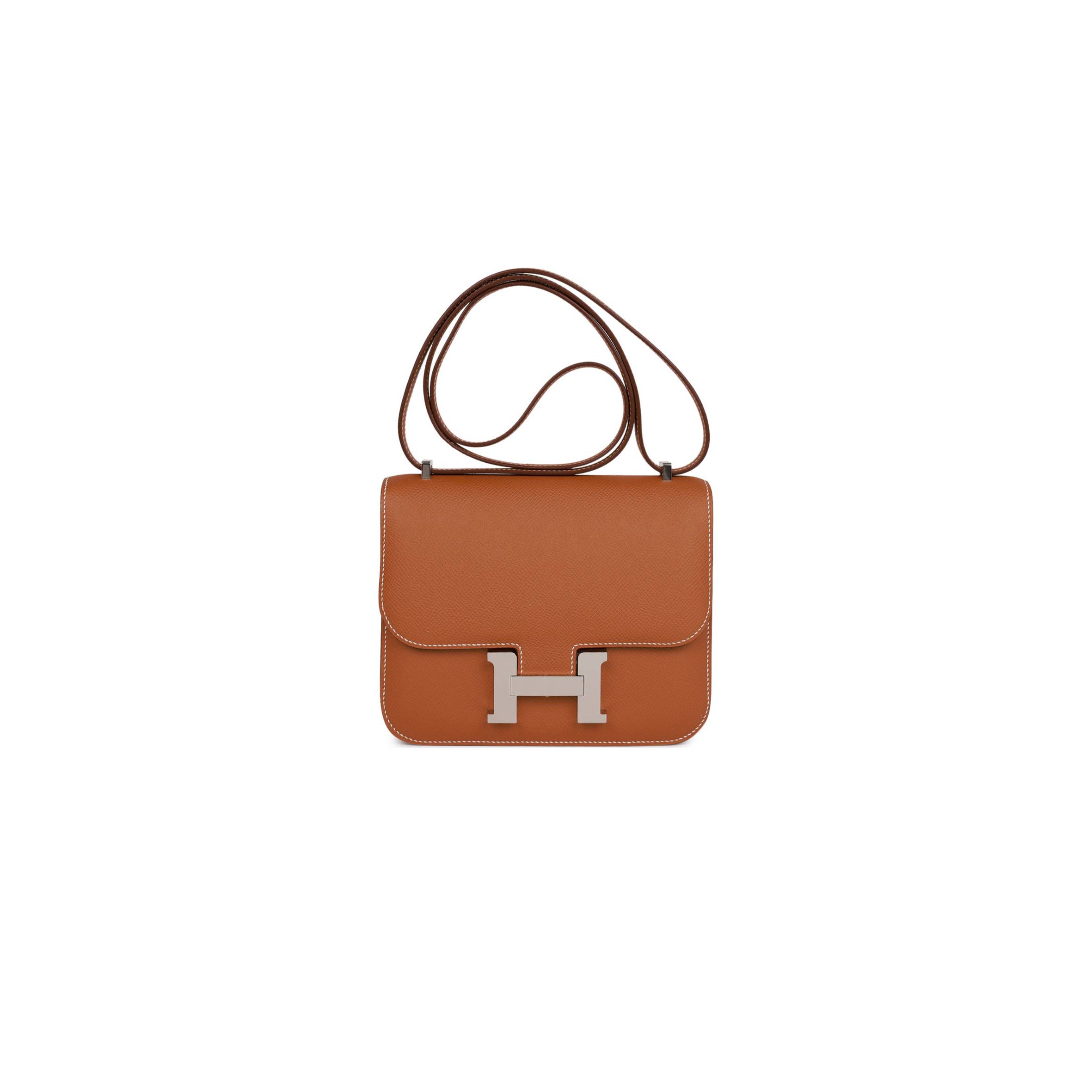 HERMES CONSTANCE 18 GOLD EPSOM PALLADIUM HARDWARE (18cm)