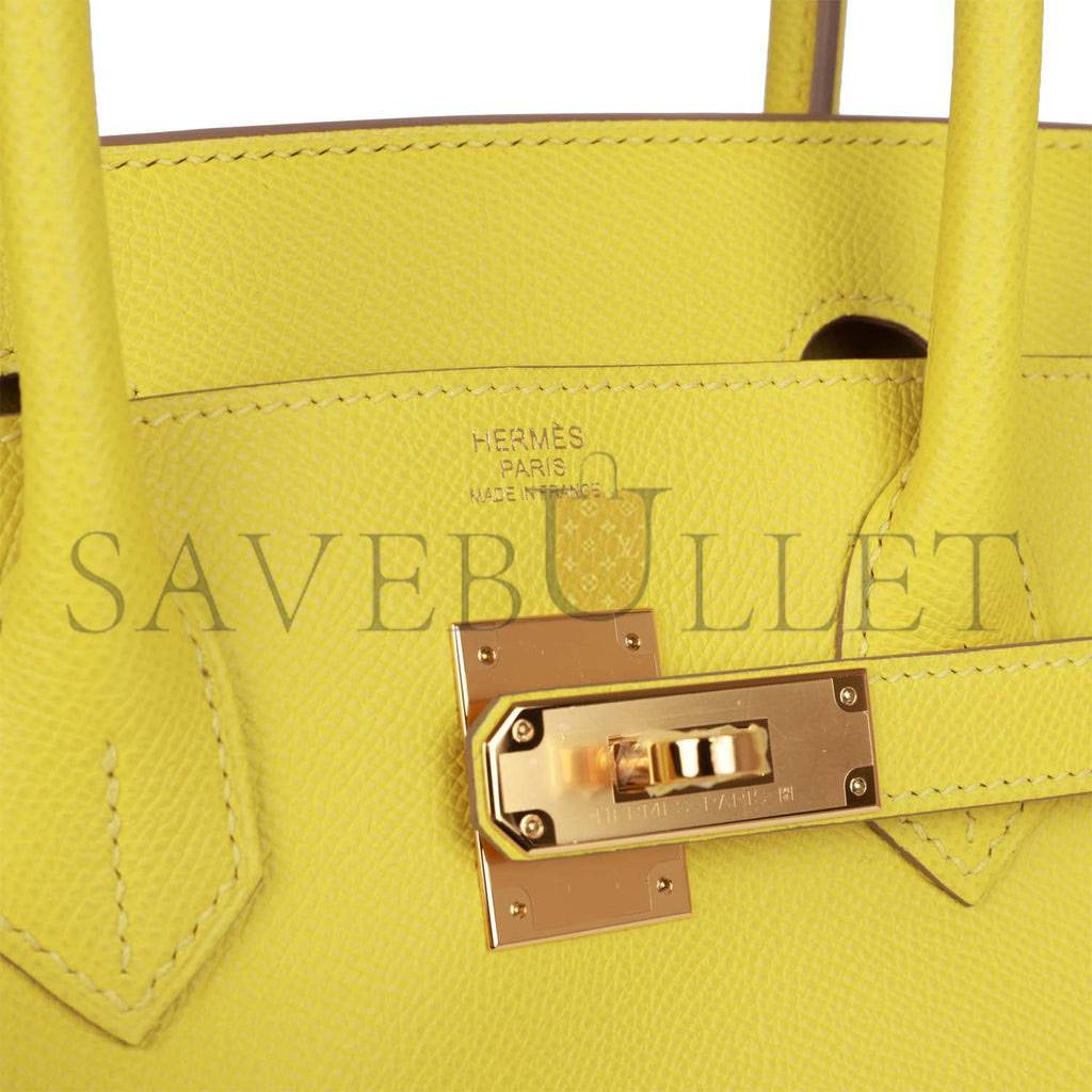 HERMES BIRKIN 30 LIME EPSOM GOLD HARDWARE (30cm)