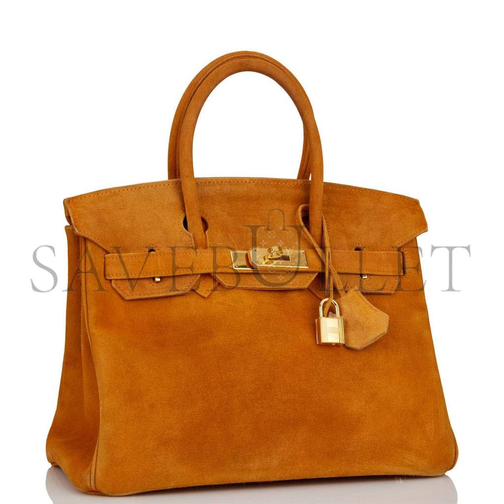 HERMES BIRKIN 30 ORANGE H DOBLIS GOLD HARDWARE (30cm)