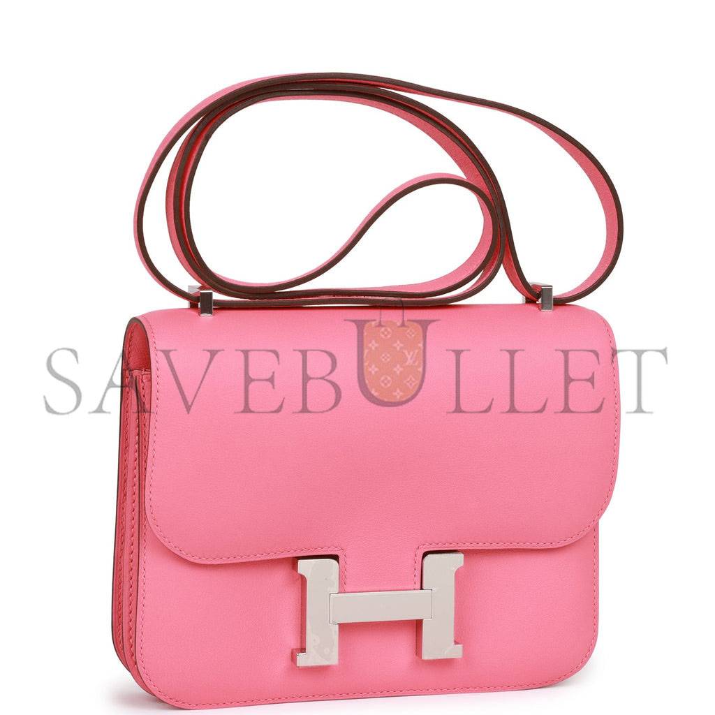 HERMES CONSTANCE 18 ROSE AZALEE SWIFT PALLADIUM HARDWARE 39827910099038 (18cm)