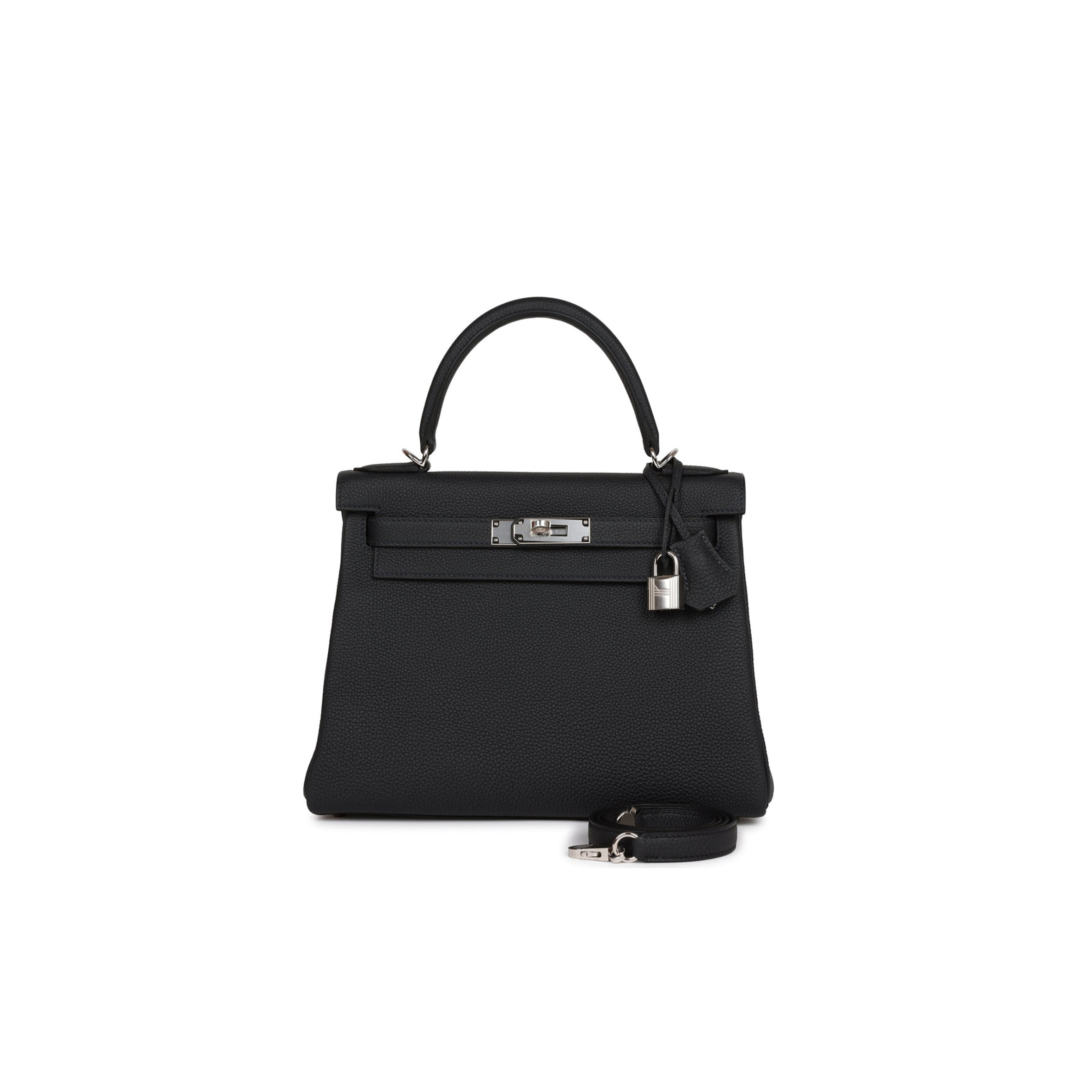 HERMES KELLY RETOURNE 28 CABAN TOGO PALLADIUM HARDWARE (28*22*10cm)