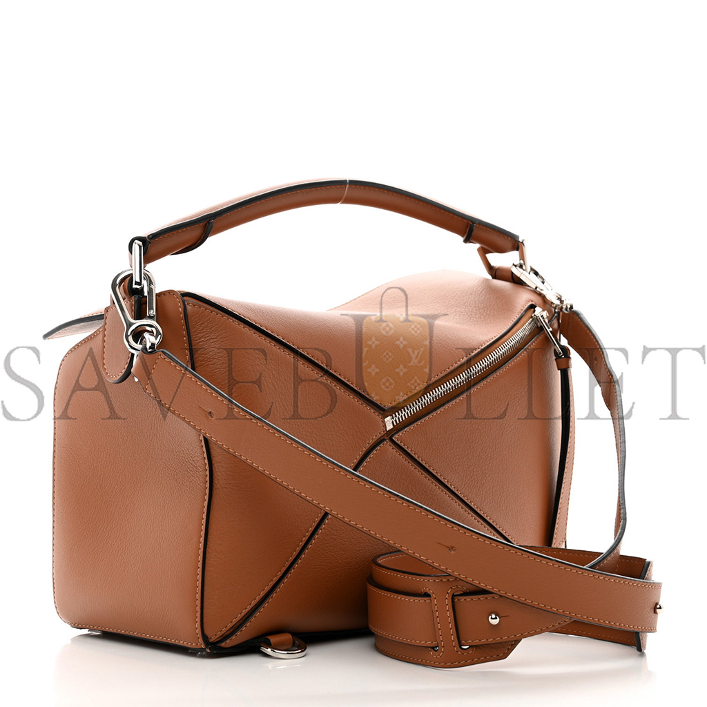 LOEWE CALFSKIN MEDIUM PUZZLE BAG TAN (29*19.5*14cm)