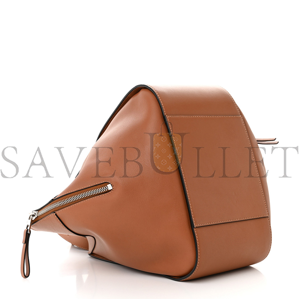 LOEWE CALFSKIN SMALL HAMMOCK SHOULDER BAG TAN (30*25*13.5cm)