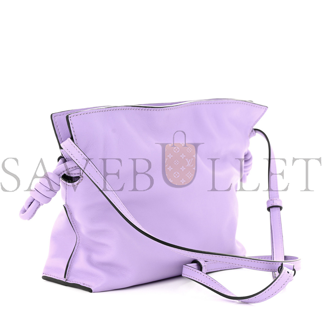 LOEWE CALFSKIN MINI FLAMENCO KNOT BAG LIGHT MAUVE (23*18*7cm)