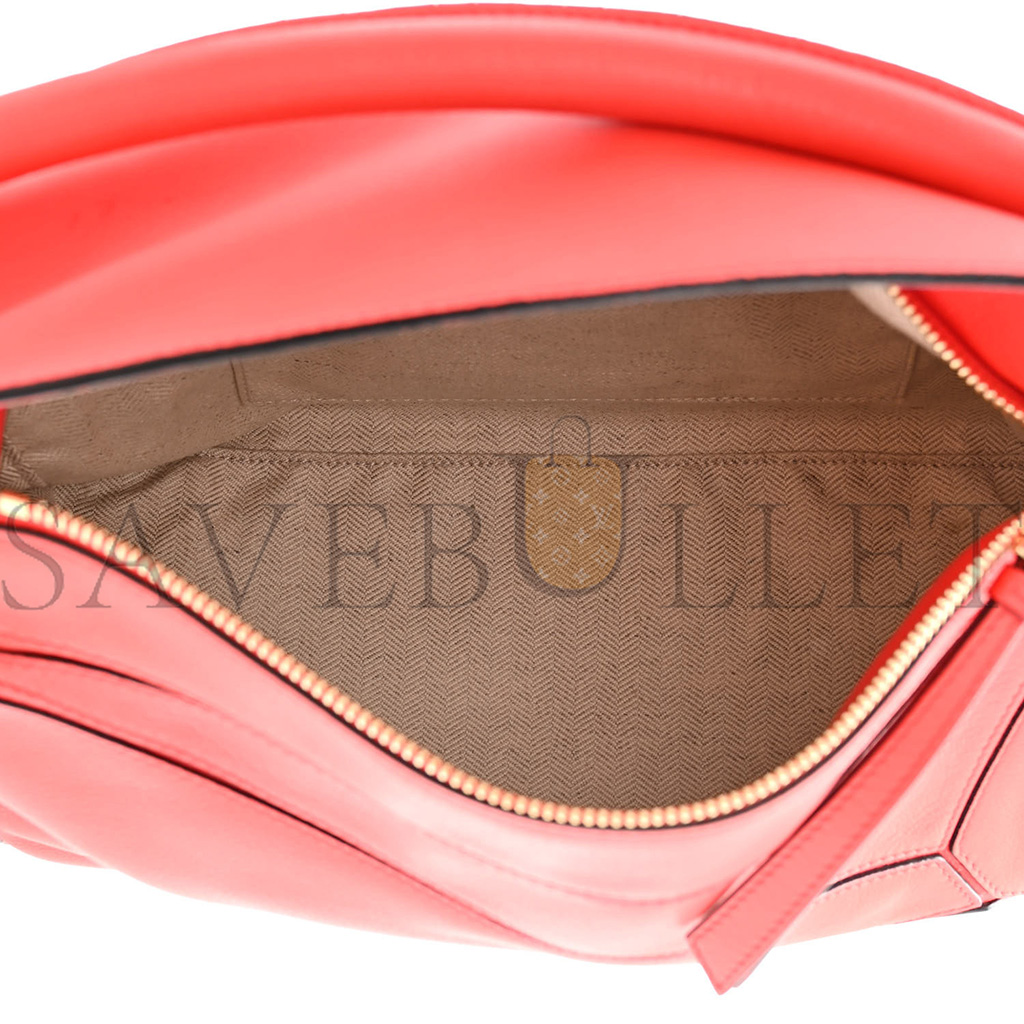 LOEWE CALFSKIN MEDIUM PUZZLE BAG SCARLET (28*18*12cm)